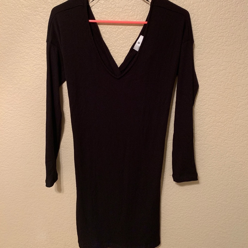 knit knot back dress